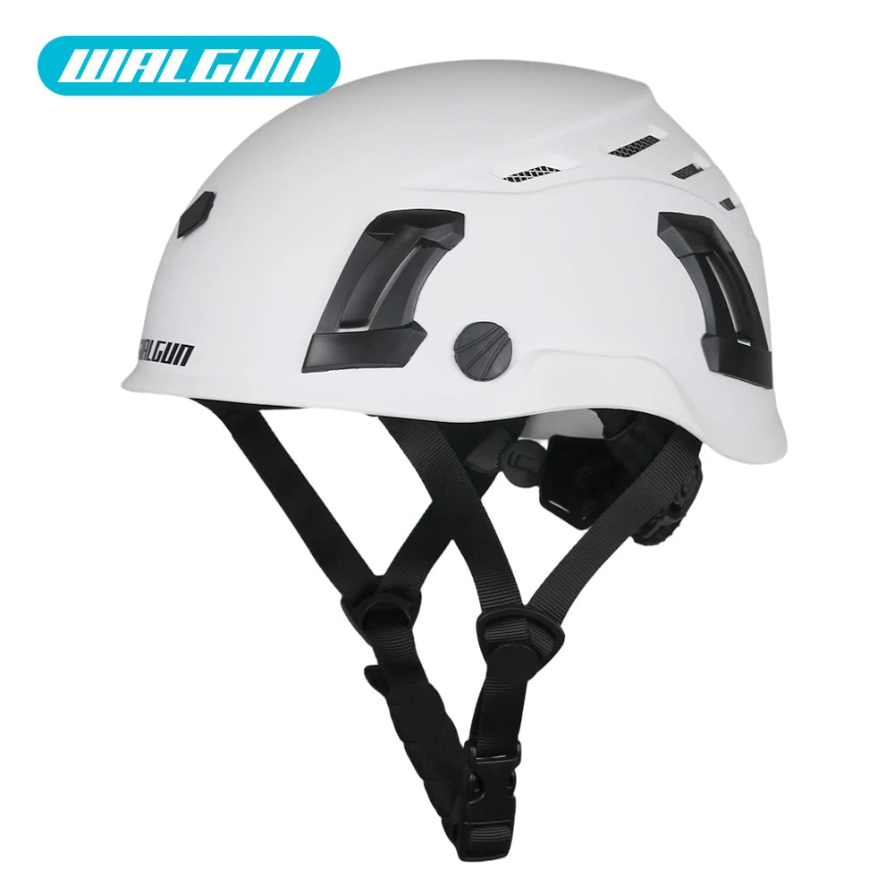 WALGUN K202 Construction Work Safety Helmet with Goggle Lens Visor Ear Protection Hat Electrician Work-at-height Climbing Helmet
