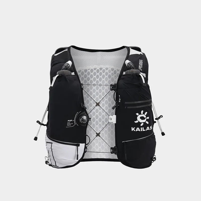 Kailas FUGA AIR 8L And 13L Unisex Travel Marathon Trail Running Hiking Cycling Backpacks with Dual Soft Water Bottles KA2554005