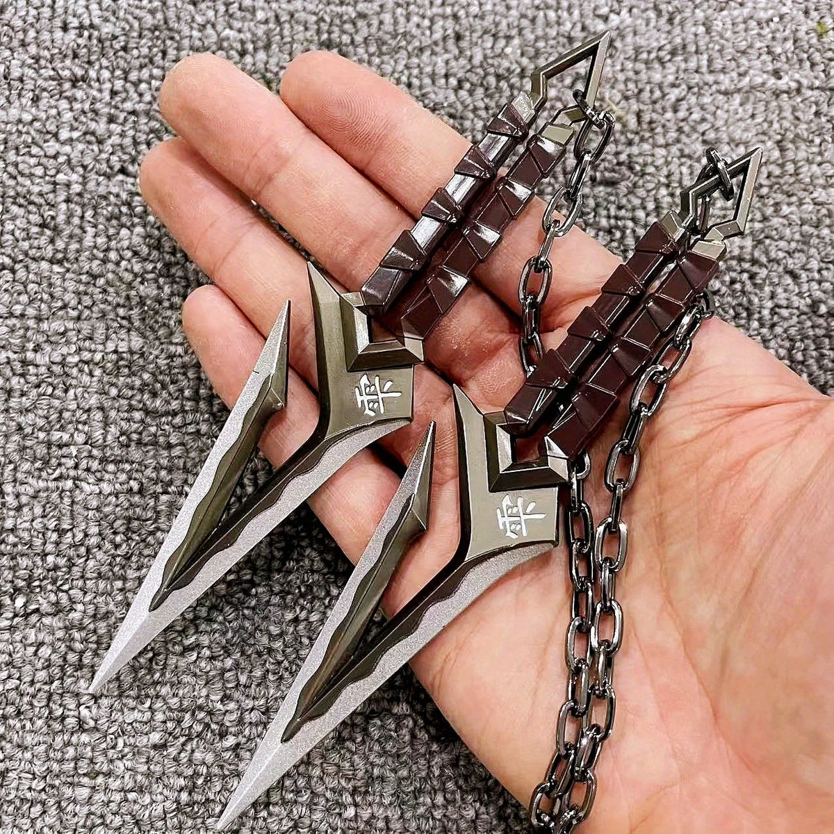 6/8.6inch Valorant Ninja Star Metal Small Sword Anime Cosplay Prop Ninja Kunai Japanese Safe Unsharpened Display Collection Gift
