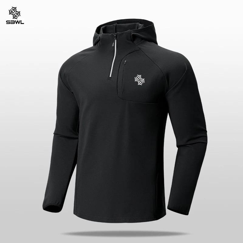 SBWL Man Autumn Winter Outdoor Sports With Warm Comfortable Long Sleeve Shirt Fashion High Quality Base Long Sleeve Tshirt Tops