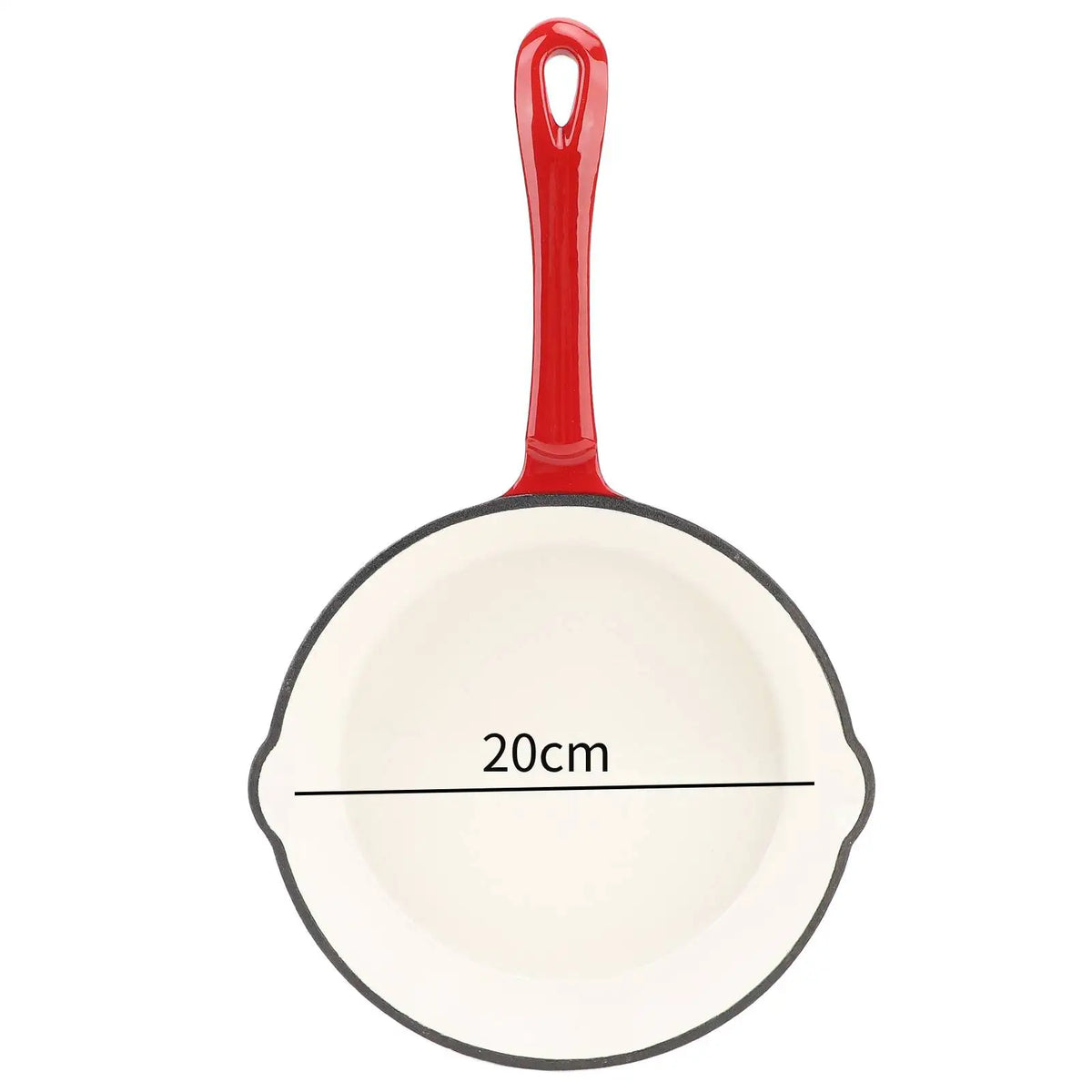 Premium Cast Iron Frying Pan Non-Stick Skillet for Omelettes and Steak Enamel Cookware for Induction and Gas Stoves
