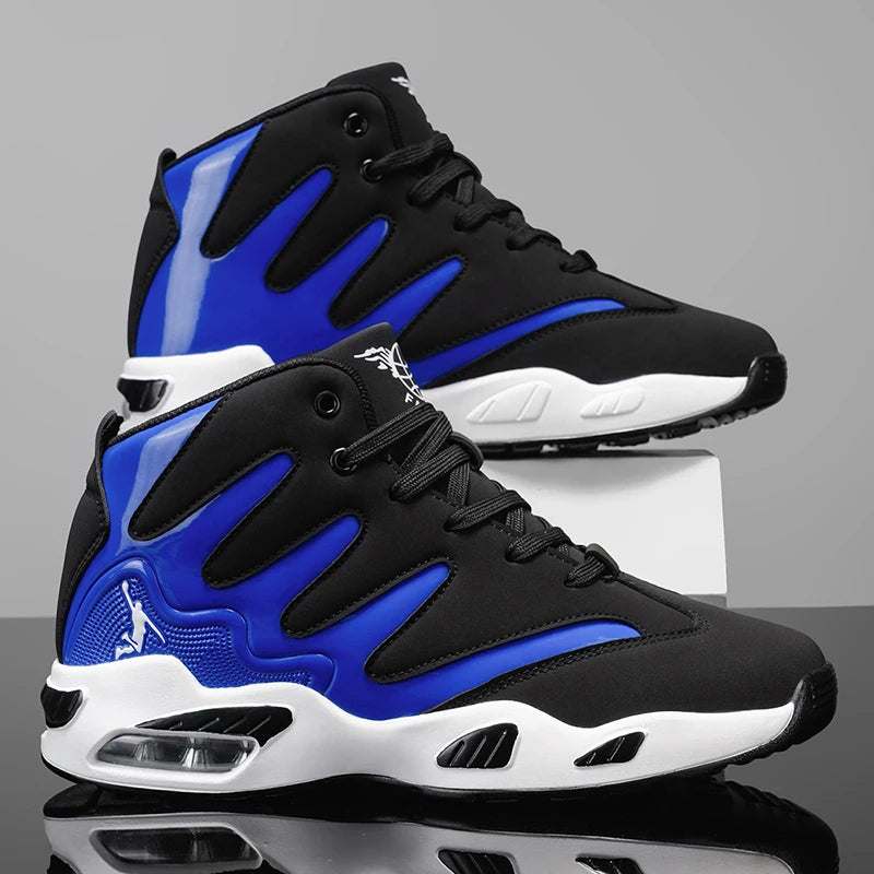 Men's High-Top Basketball Shoes, Heavy-Duty and Stable, Lace-Up Training Sneakers, Unisex, Suitable for Running, Sports, Basketball, Walking.
Lightweight, Comfortable, Lace-Up Closure, Men's Basketball Shoes, High-Quality Me