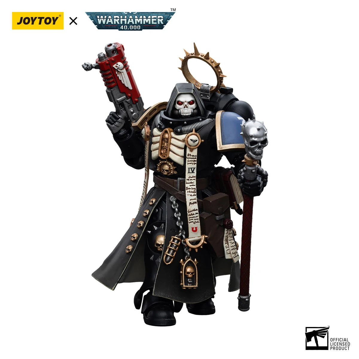JOYTOY Warhammer 40K 1/18 Action Figures Ultramarines Primaris Chaplain Brother Varus Figure Toys