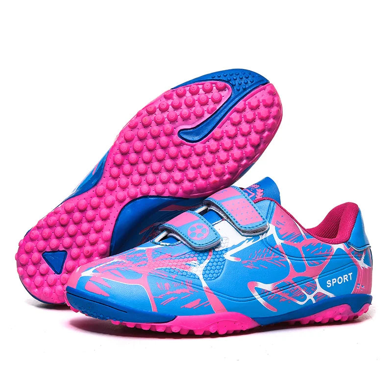 Kids Soccer Shoes FG/TF School Football Boots Boys Girls Cleats Grass Sneakers Child Outdoor Athletic Training Sports Footwear