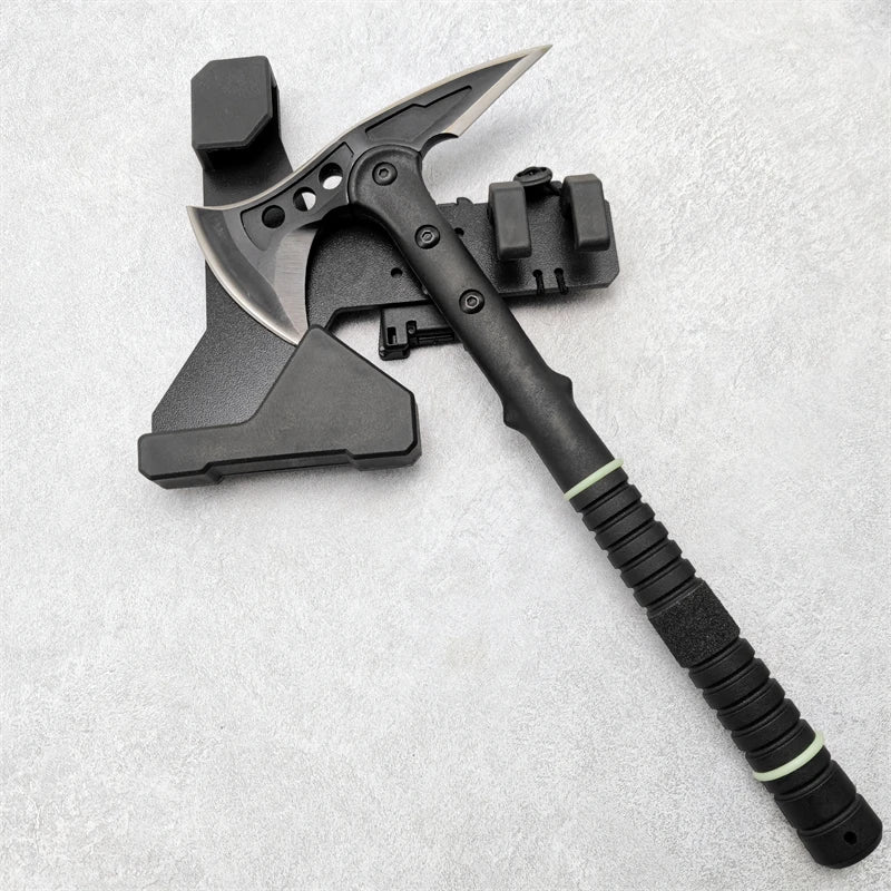 Outdoor Mountain Blade Tactical Axe With Case Survival Tactical Equipment Battle Emergency Tool Chopstick Camping Hiking Axe