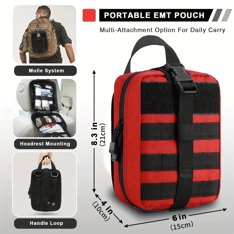 70pcs IFAK First Aid Kit with Tourniquet, EMT IFAK Medical Kit, Emergency Survival Backpack, Camping Gear Supplies