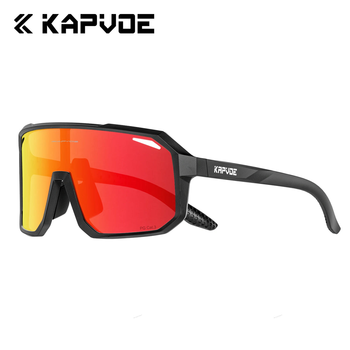 Kapvoe Polarized Cycling Glasses New Outdoor Sunglasses for Men Hiking Eyewear MTB Bike Bicycle Women Professional Windproof UV400 Fishing Glasses