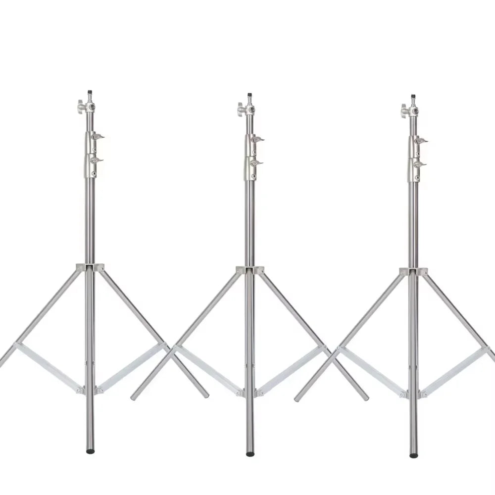 290cm Air Pressure Tripod Bearing 10kg for Camera Stainless Steel Light Stand For Ring Light Live Youtube and Photography Soft