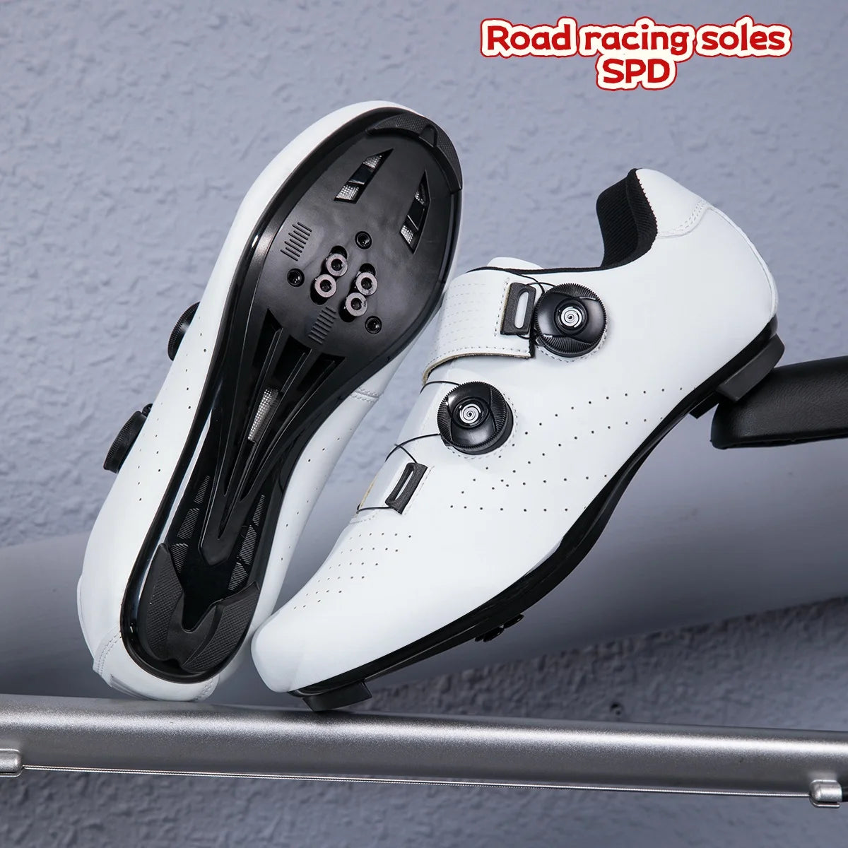 SPD Road Cycling Shoes, Mountain Off-Road MTB, Comfortable And Non-Slip, Unisex For Road Racing And City Commuting 37-46