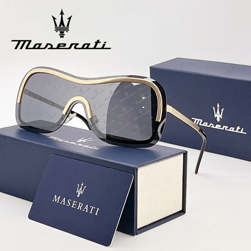 MASERATI Sunglasses New Fashion Goggles Stylish Unframed Metal Rimmed Shades For Men Women Cool Pose Trendy Design 10785