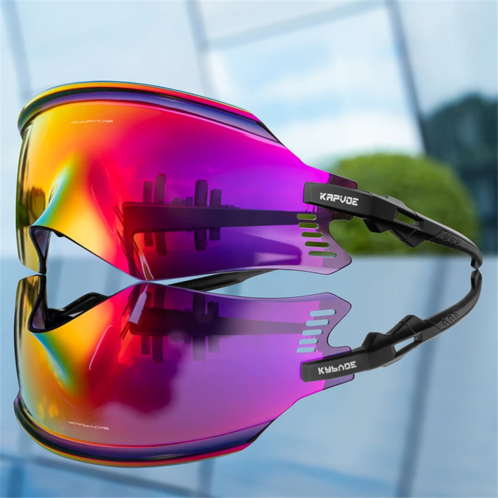 Kapvoe 2026 Men's Hiking Eyewear Cycling Sunglasses MTB Bike Sunglasses UV400 Women Outdoor Sports Goggles Running Glasses