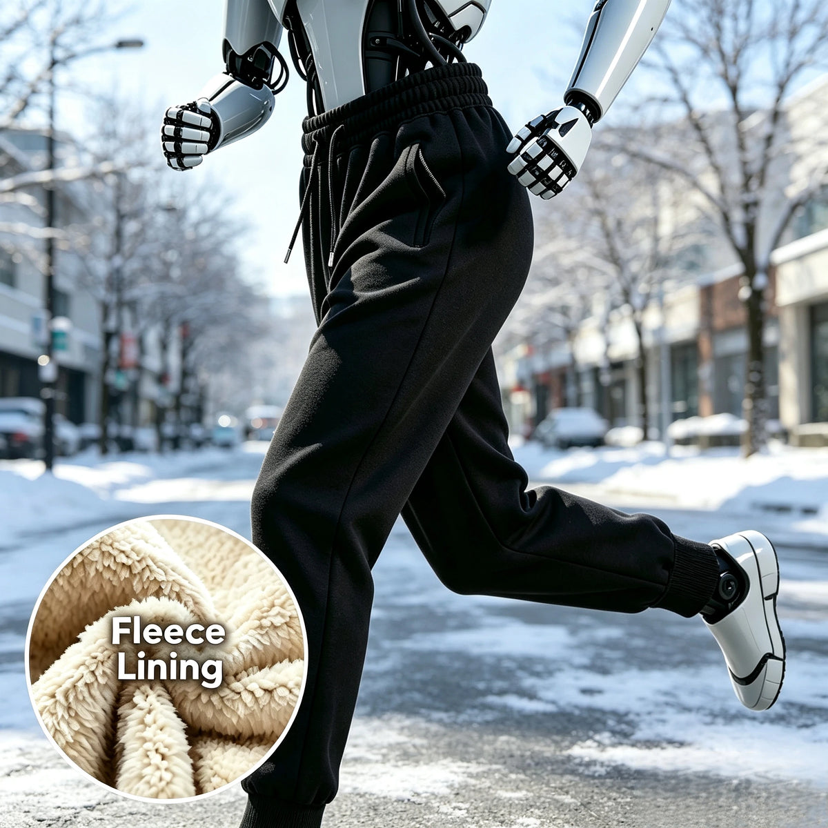 Jogging Pants Men'S Long Pants Men's Casual Pants Winter Sports Suits Thick Fleece Sports Pants Warm Long Pants Fleece-Lined