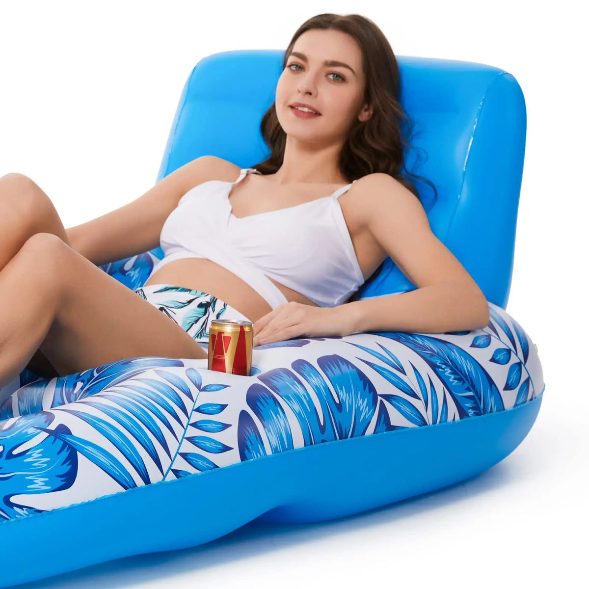 Inflatable Pool Float Adult - Pool Floaties Lounger Floats Raft Floating Chair Water Floaties for Swimming Pool Lake Lounge Floa