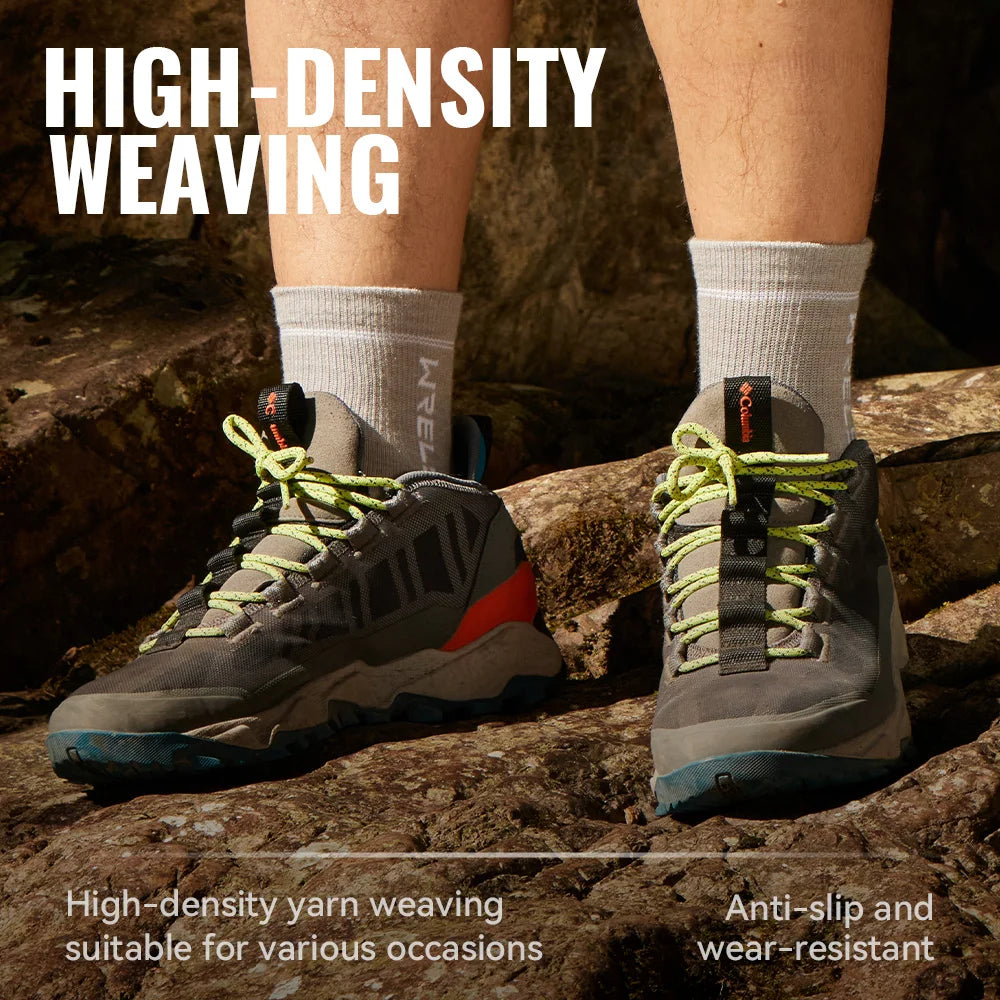 WRELS 1/2/3Pairs Merino Wool Socks Thick Hiking Socks Thermal Socks Moisture Wicking Running Hiking Anti-slip Winter Wool Socks