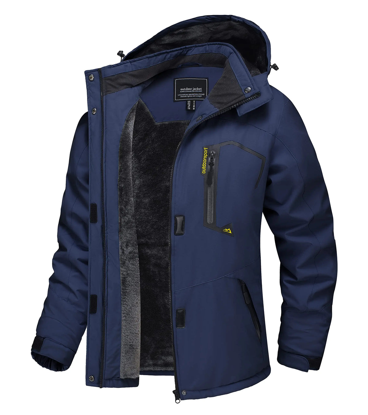TACVASEN Winter Waterproof Ski Snowboard Jacket Womens Thermal Heavy Fleece Jackets Casual Work Rain Coat Windbreaker Parka