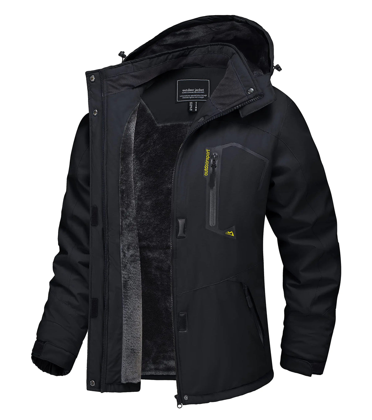 TACVASEN Winter Waterproof Ski Snowboard Jacket Womens Thermal Heavy Fleece Jackets Casual Work Rain Coat Windbreaker Parka