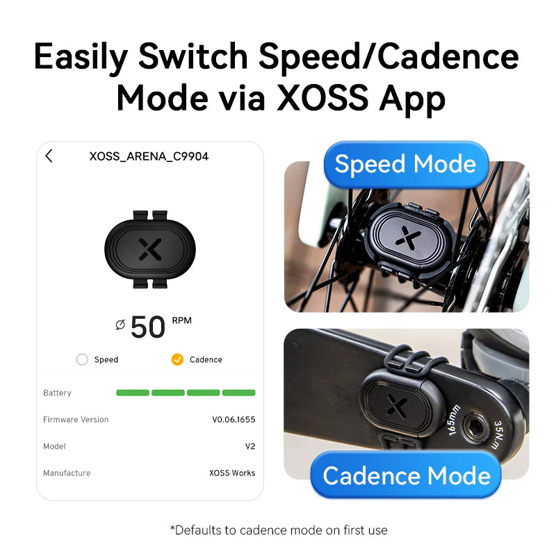 XOSS ARENA Speed Cadence Sensor Cycling Computer Speedometer ANT+ Bluetooth Road Bike MTB for iGPSPORT Bryton Cycplus
