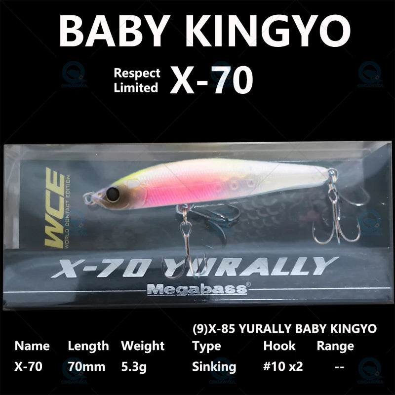 2026.1 NEW Limited COLOR 83 BABY KINGYO RESPECT JAPAN Megabass Fishing Lure BASS Sea Tackle VISION ONETEN JR LBO X-80 JR POPX