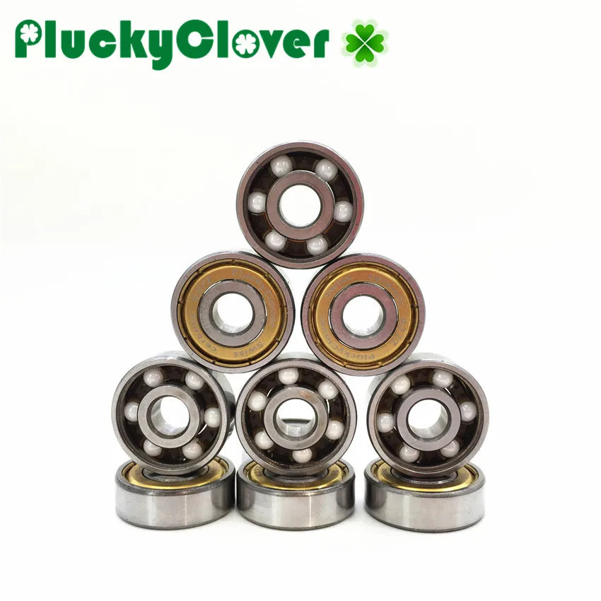 16pc Quad Skate Bearing 627 with 6 Outwards Ceramic Balls Artistic Skate Roller Quad Hockey Skates Bearing 627 Art Skate Bearing