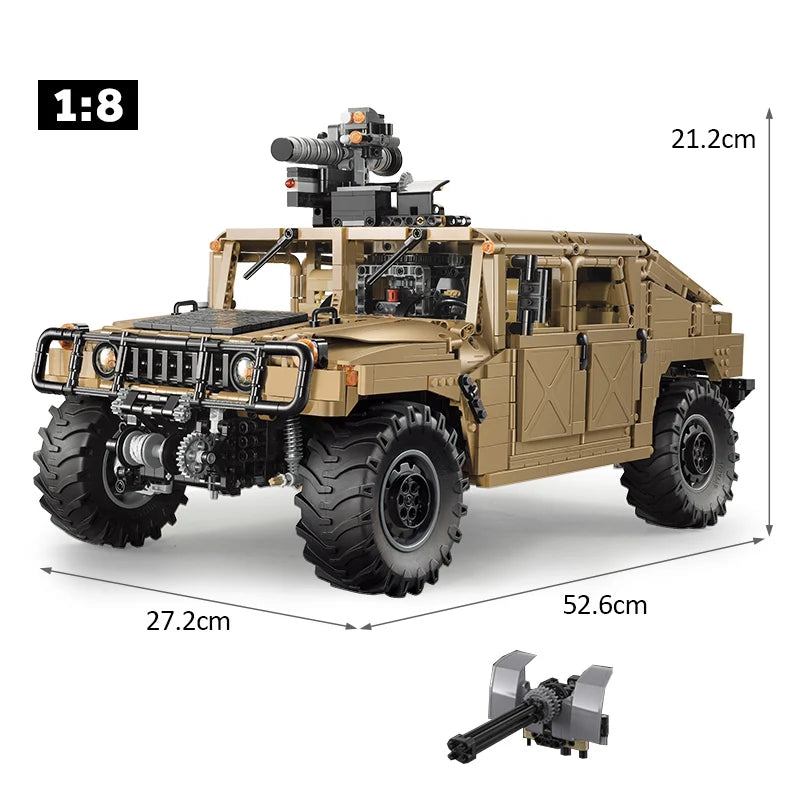 Cada 3935Pcs Technical Armored SUV Car Buggy Trucks Pickup Bricks City Off-road Remote Control Car Building Blocks Toy Gifts