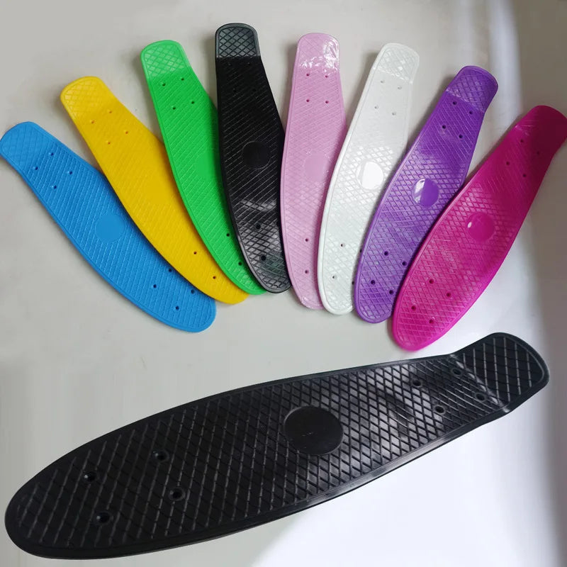 22'' Fish Skateboard Deck Mini Cruiser Board Child Scooter Skate Boards Penny Board Single Rocker Skate Deck Ice Cream Deck