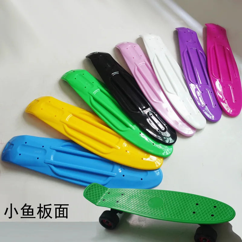 22'' Fish Skateboard Deck Mini Cruiser Board Child Scooter Skate Boards Penny Board Single Rocker Skate Deck Ice Cream Deck