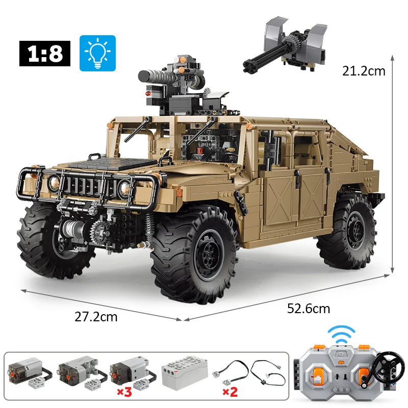 Cada 3935Pcs Technical Armored SUV Car Buggy Trucks Pickup Bricks City Off-road Remote Control Car Building Blocks Toy Gifts