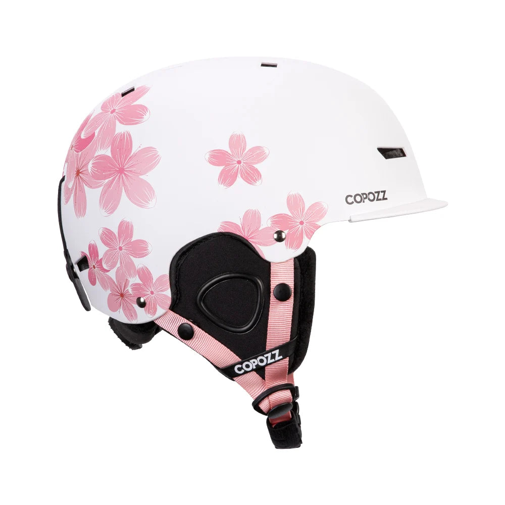 COPOZZ New Ski Helmet Cartoons Half-covered Anti-impact Safety Helmet Cycling Ski Snowboard Sports Helmet For Adult and Kids
