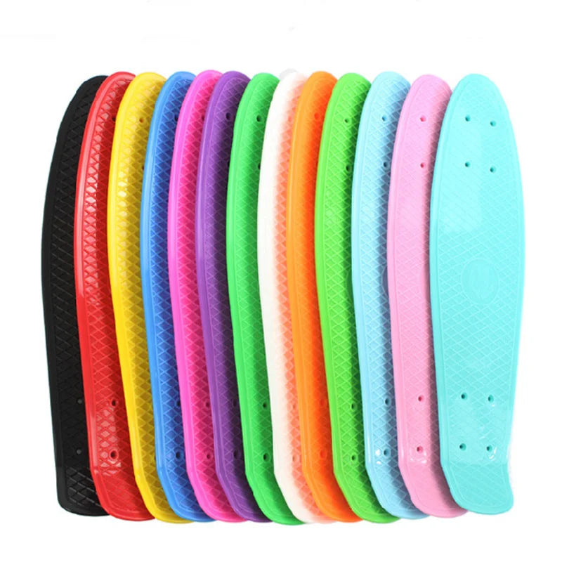22'' Fish Skateboard Deck Mini Cruiser Board Child Scooter Skate Boards Penny Board Single Rocker Skate Deck Ice Cream Deck