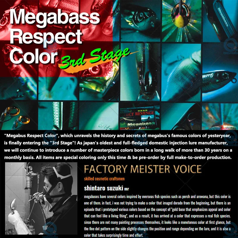 2026.1 NEW Limited COLOR 83 BABY KINGYO RESPECT JAPAN Megabass Fishing Lure BASS Sea Tackle VISION ONETEN JR LBO X-80 JR POPX