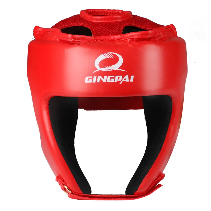 Black Blue Red MMA Helmet Adult Male Female Fighting Muay Thai Kick Boxing Training Helmet Safety Headgear Sanda Protector Guard