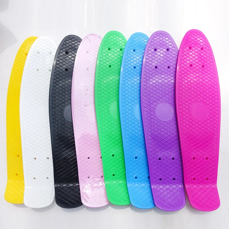 22'' Fish Skateboard Deck Mini Cruiser Board Child Scooter Skate Boards Penny Board Single Rocker Skate Deck Ice Cream Deck