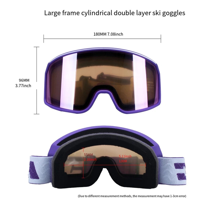 HJC NEW Double Layers Anti-Fog Ski Goggles Snow Snowboard Glasses Snowmobile Eyewear Outdoor Sport Ski Googles Gafas Para Nieve