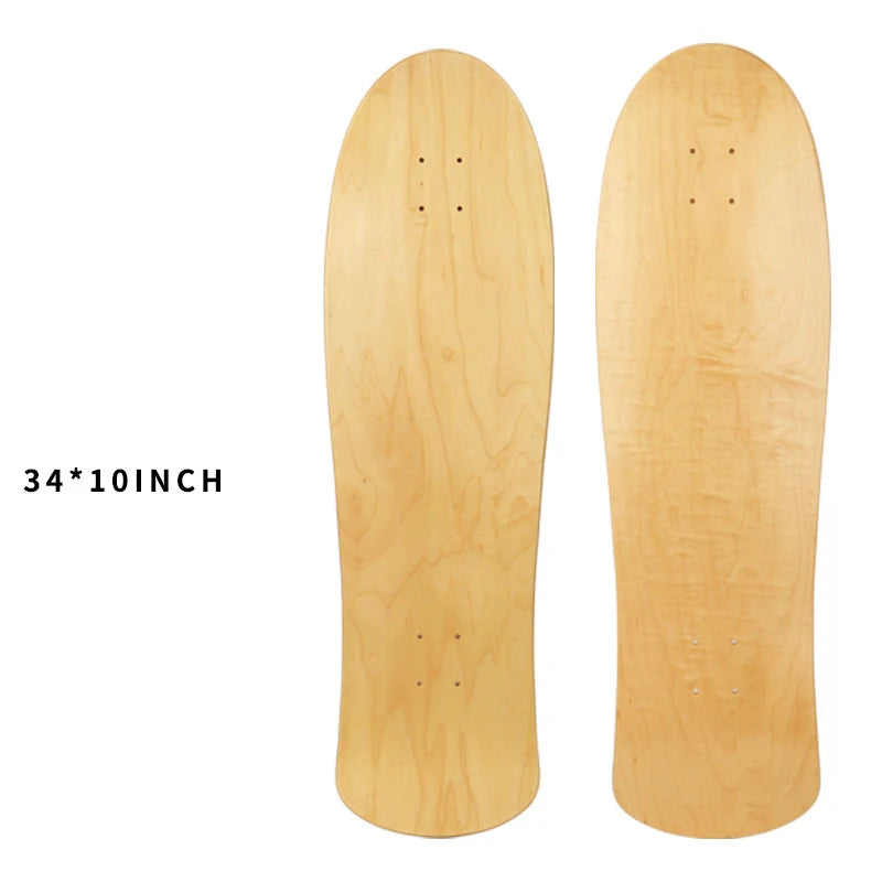 2025 New Skate Board Deck Hardwearing Maple Skateboard Gothic Long Board Diy Blank Surfboard For Outdoor Sport 31*10.25 Inch
