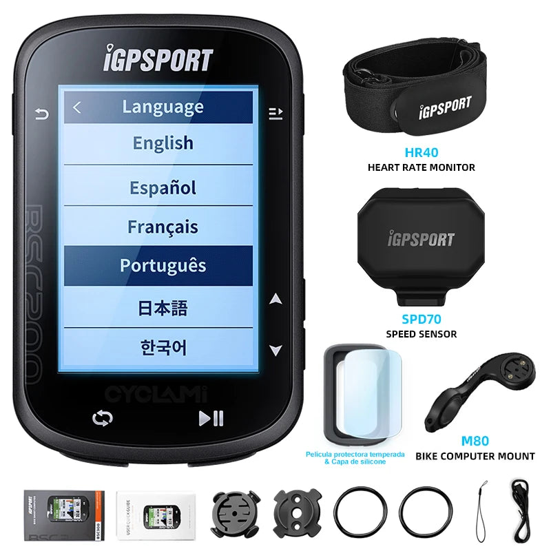 Wireless Bicycle Computer GPS IGPSPORT BSC200 BSC 200 Bike Speedometer Cycling Odometer 2.5in ANT+ APP Sync Slope Altitude