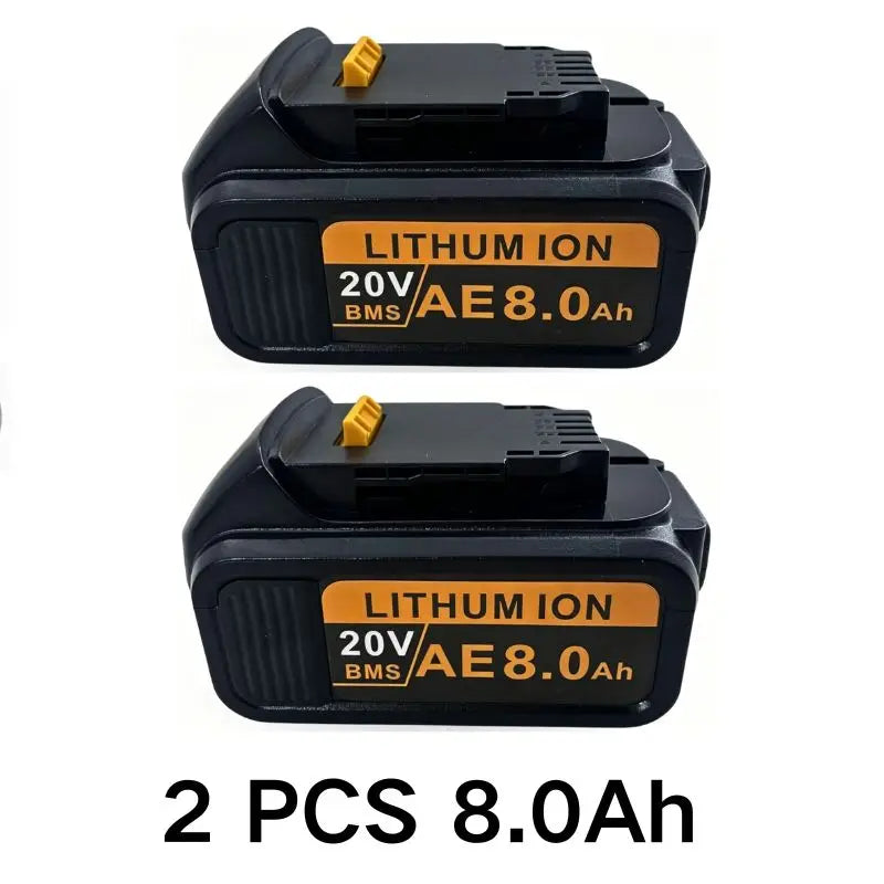 20V For DeWalt 12Ah/9Ah/8Ah/6Ah/3Ah Li-lon Battery Replacement DCB\DCD\DCF\DCG series Power Tools+charger+electric drill