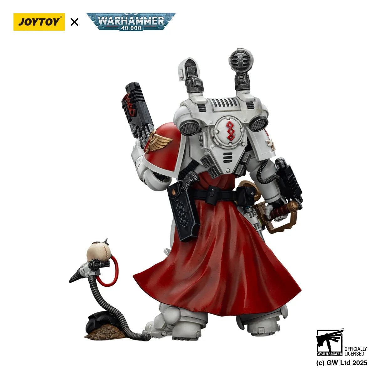 JOYTOY Warhammer 40K Action Figure 1/18 Blood Angels Sanguinary Priest with Heavy bolt pistol, chainsword and narthecium figures Toys