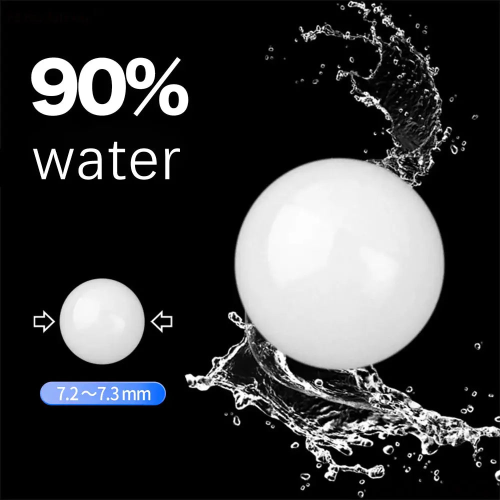 Outdoor Sports 7.2MM Milk Ball 2 Milky White Gel Ball Toy Accessories Water Bullet Adult Leisure CS Game QG736