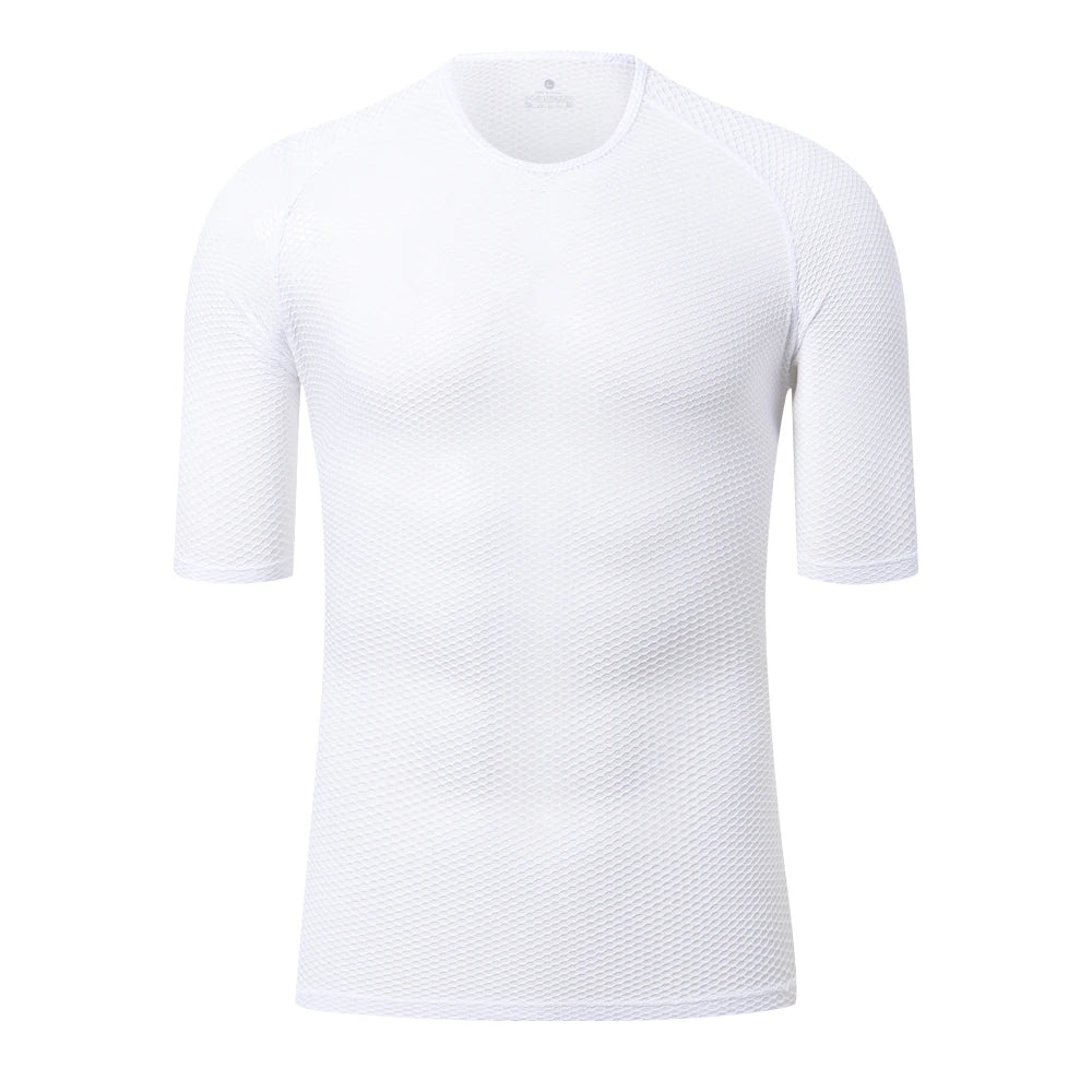HISERWA Cycling Base Layer Men Summer Cycling Undershirt MTB Road Bike Underwear Breathable Quick Dry Mesh Bicycle Cycle Vest