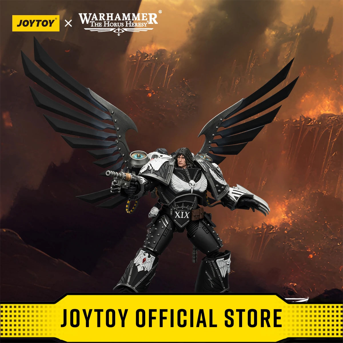 JOYTOY Warhammer "The Horus Heresy" Action Figures Raven Guard Corvus Corax, Primarch of the XIX Legion
