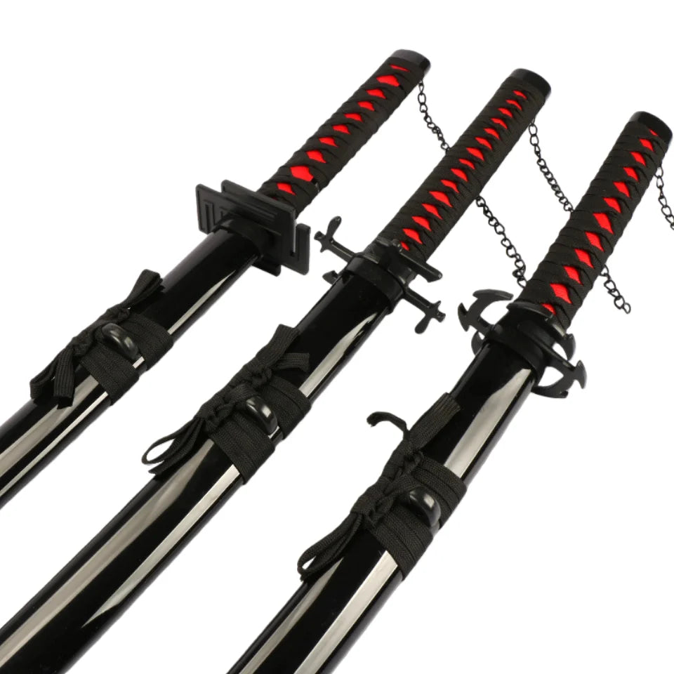 40inch Anime Bleach Katana Wooden Ninja Knife Aizen Ichigo Cosplay Sword Real Size Japanese Katana Original Samurai Sabre Gift