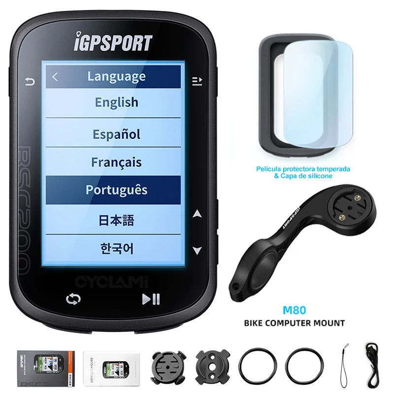 Wireless Bicycle Computer GPS IGPSPORT BSC200 BSC 200 Bike Speedometer Cycling Odometer 2.5in ANT+ APP Sync Slope Altitude