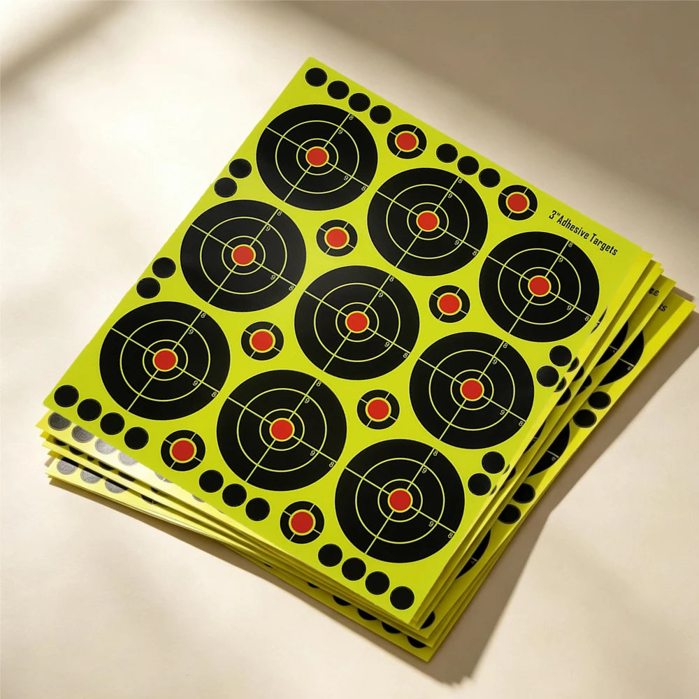 3-inch Combo Splatter Color-Changing Target Patch Replacement Stickers Plastic Pellet Shooting Practice