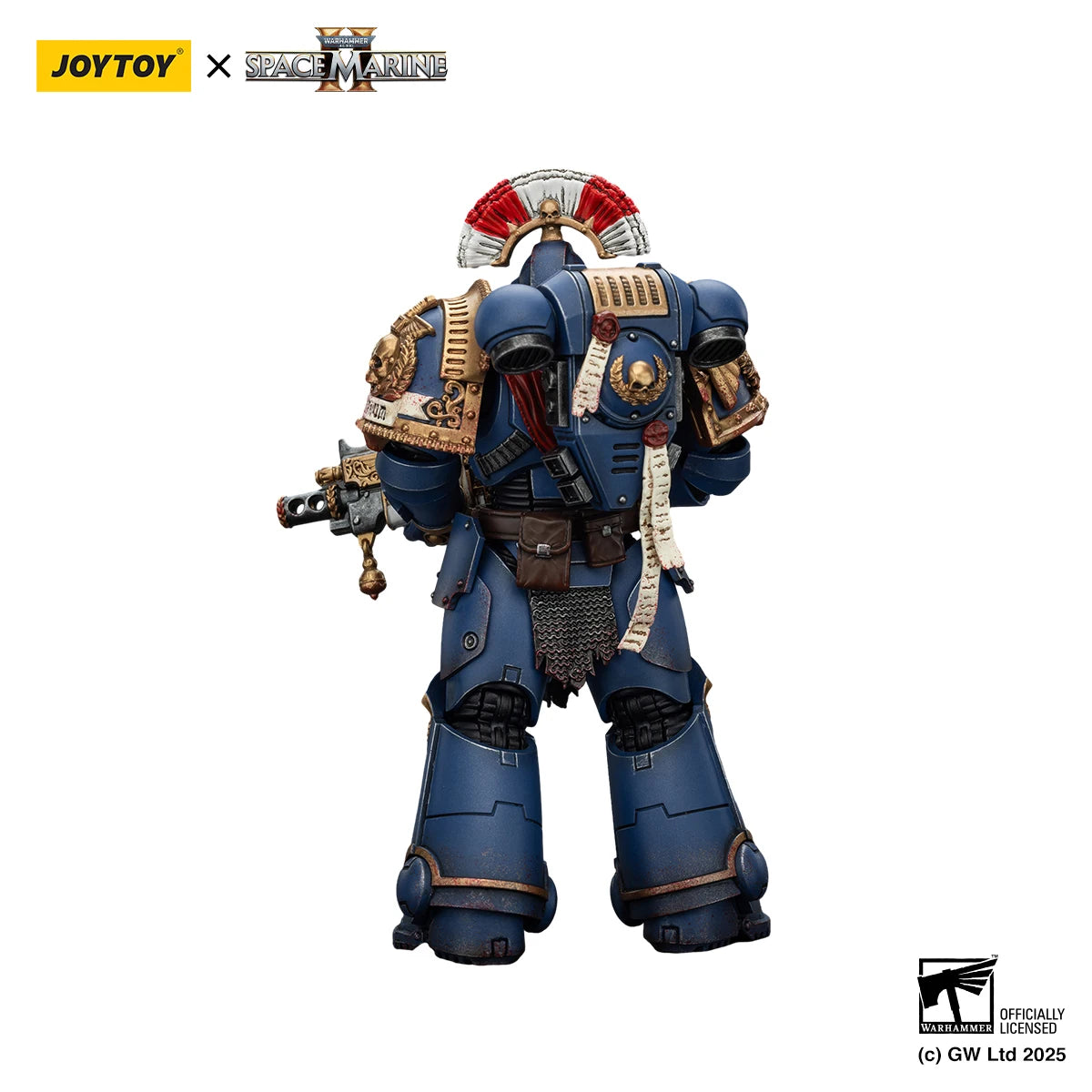 JOYTOY Warhammer 40K 1/18 Action Figures Ultramarines Relic Secundus Armour with Artificer bolt rifle, chainsword