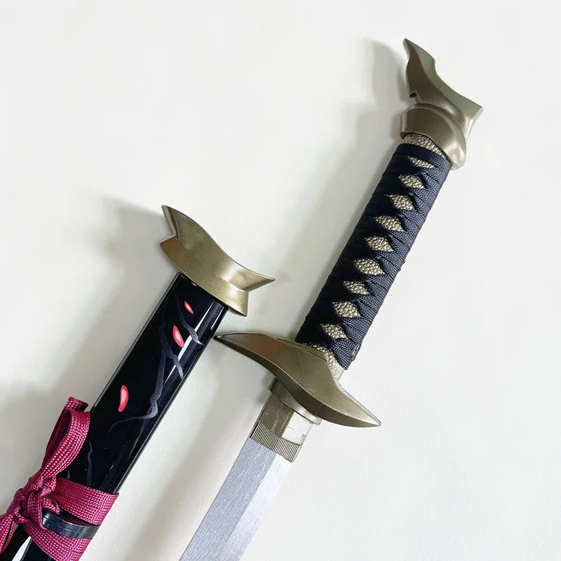 40inch Yasuo Katana Anime League of Legends Sword Cosplay Yone Wooden Ninja Knife Real Size Japanese Katana Samurai Sabre Gift
