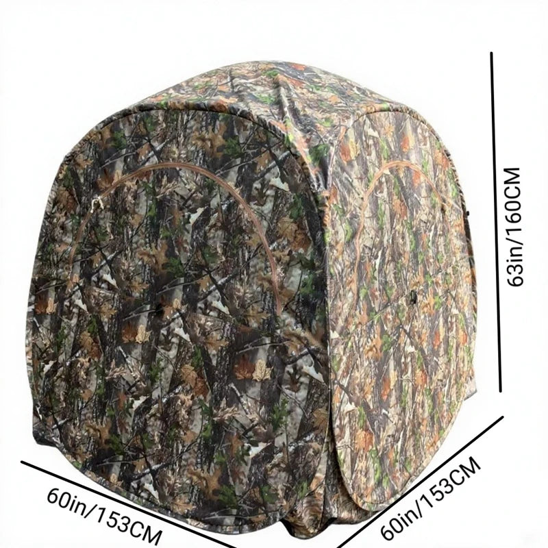Outdoor Hunting Tent Portable Quick Open 270 ° Perspective Camouflage Hidden Bird Watching  2Persons Pop Up Outdoor Photography