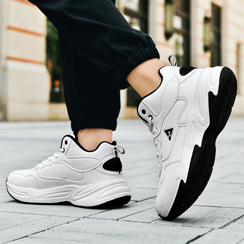 Men's High Quality Plus Size Casual Sneakers Four Seasons Soft Sole Outdoor Breathable Running Shoes Students Light Sports Shoes