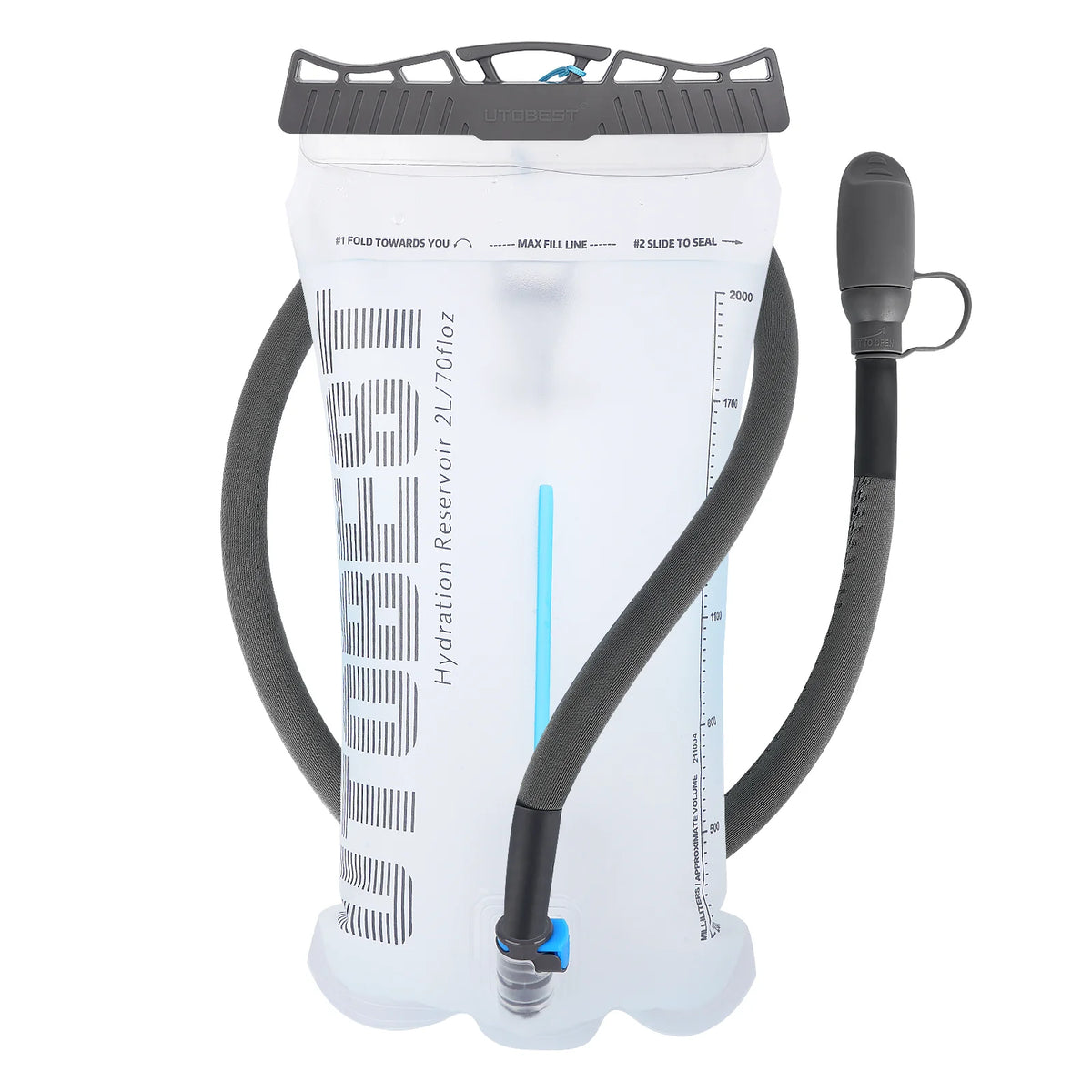 UTOBEST 1.5L/2L/3L Water Bladder Hydration Pack Reservoir TPU Water Storage Bag for Camping Cycling Running Hiking