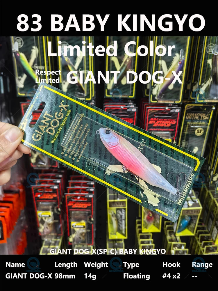 2026.1 NEW Limited COLOR 83 BABY KINGYO RESPECT JAPAN Megabass Fishing Lure BASS Sea Tackle VISION ONETEN JR LBO X-80 JR POPX