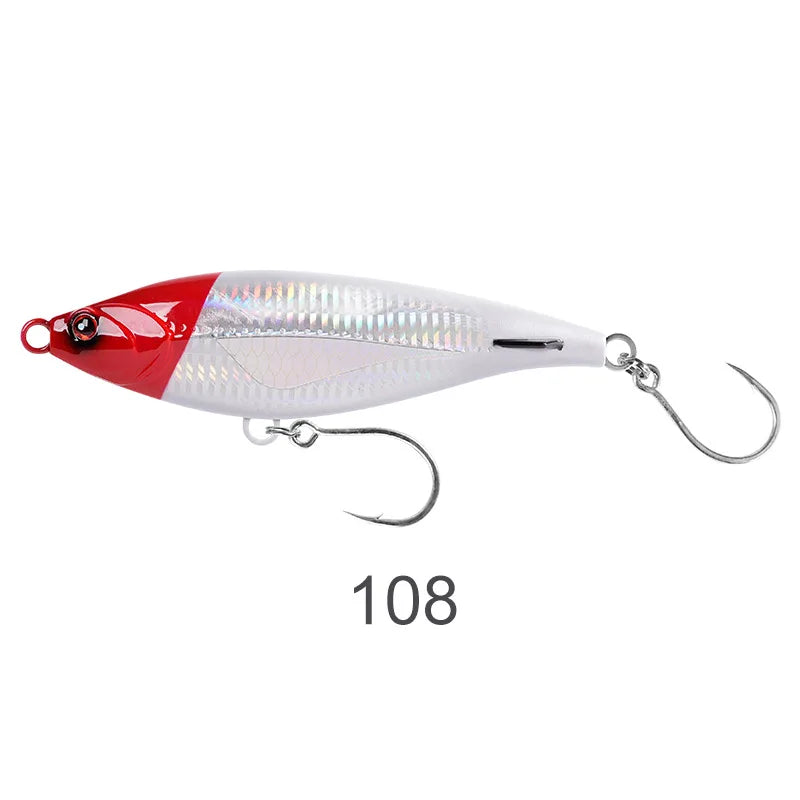NOEBY-Stickbait Sinking Pencil Fishing Lure, Long Casting, Artificial Hard Baits,Sea Bass Tuna Fishing Lure,115mm 43g,150mm 85g